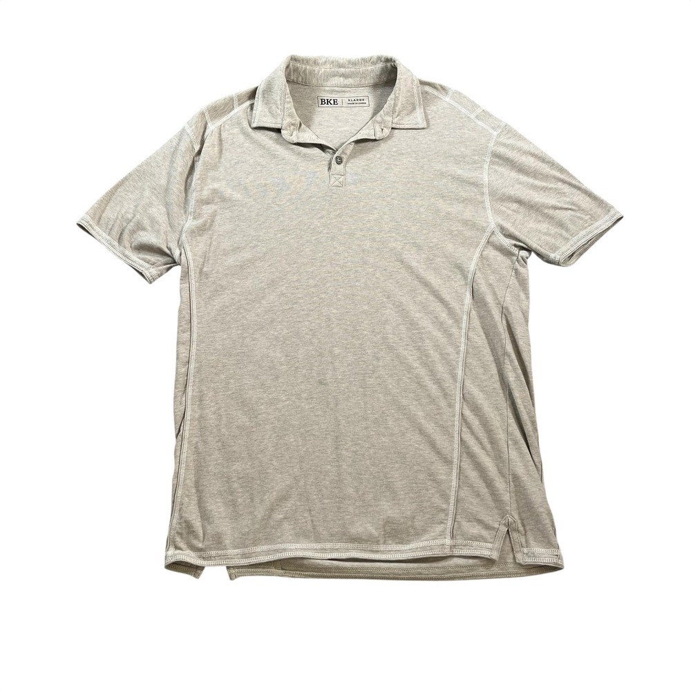 BKE Mens Bryce Short Sleeve Stretch Polo Shirt Size‎ XL Color Abbey Stone